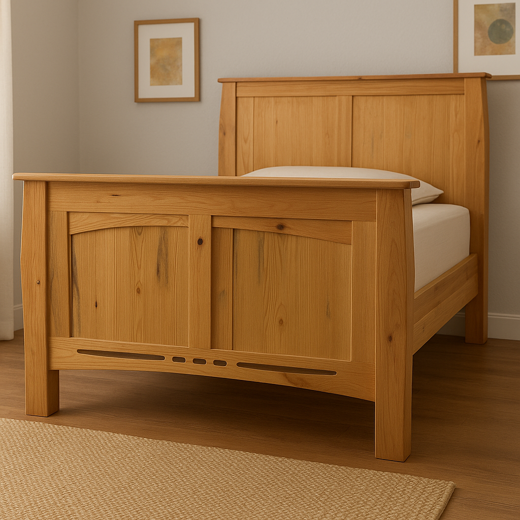 Dhanesh Farmhouse Style Bed